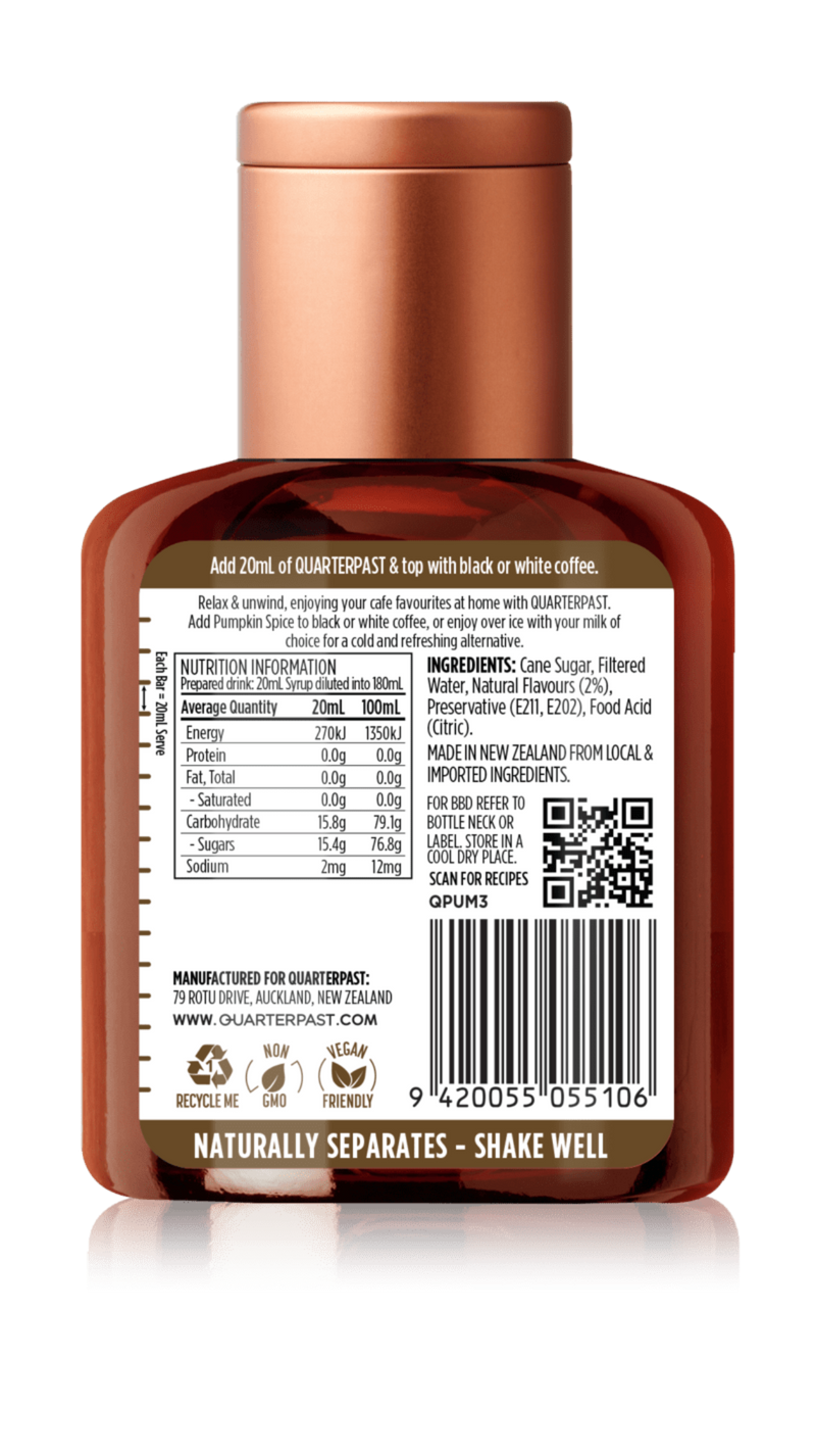Pumpkin Spice Coffee Flavour 360mL