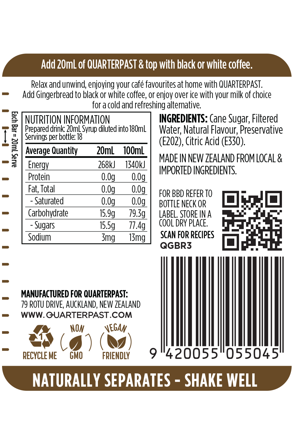 Gingerbread Coffee Flavour 360mL