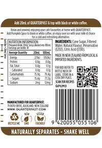 Pumpkin Spice Coffee Flavour 360mL
