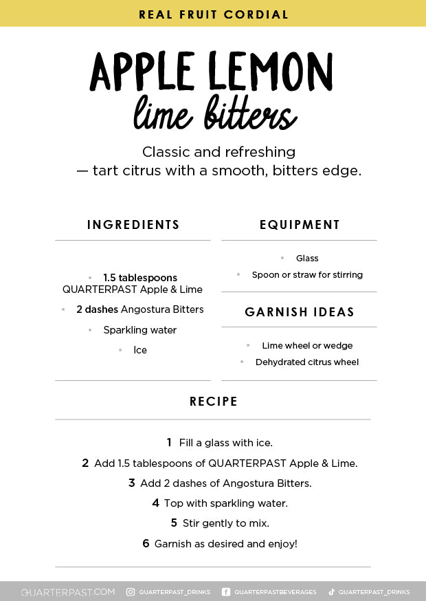 Apple & Lime Cordial 700mL