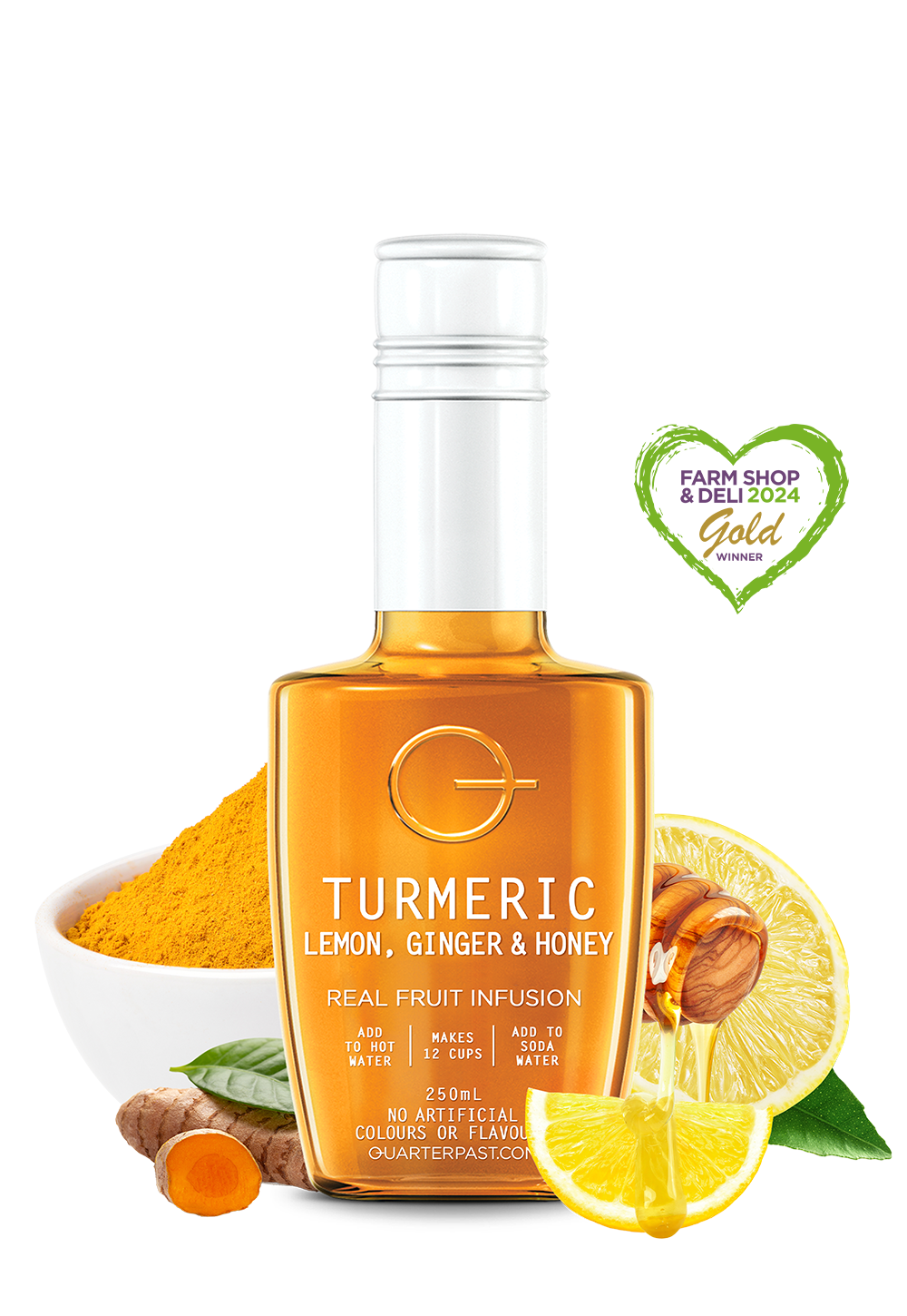 Turmeric Lemon Ginger & Honey Fruit Infusion 250mL
