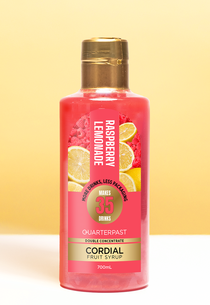 Raspberry Codial Raspberry Lemonade Cordial 700mL – QUARTERPAST UK