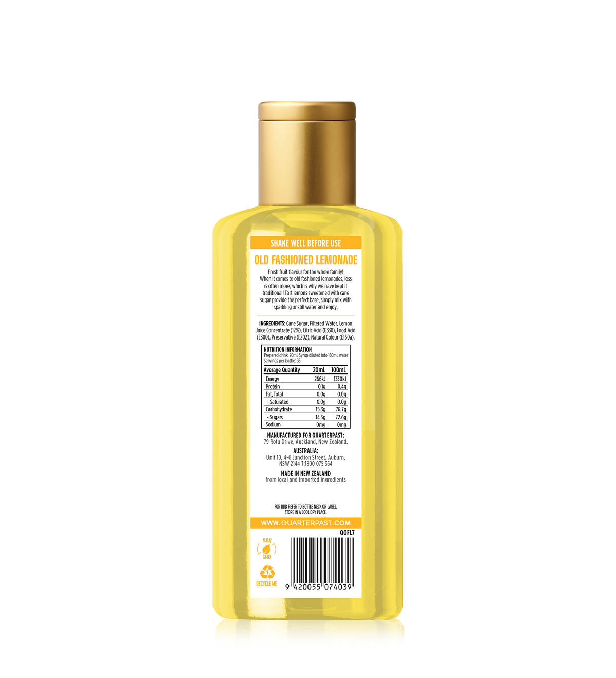 Old Fashioned Lemonade Cordial 700mL