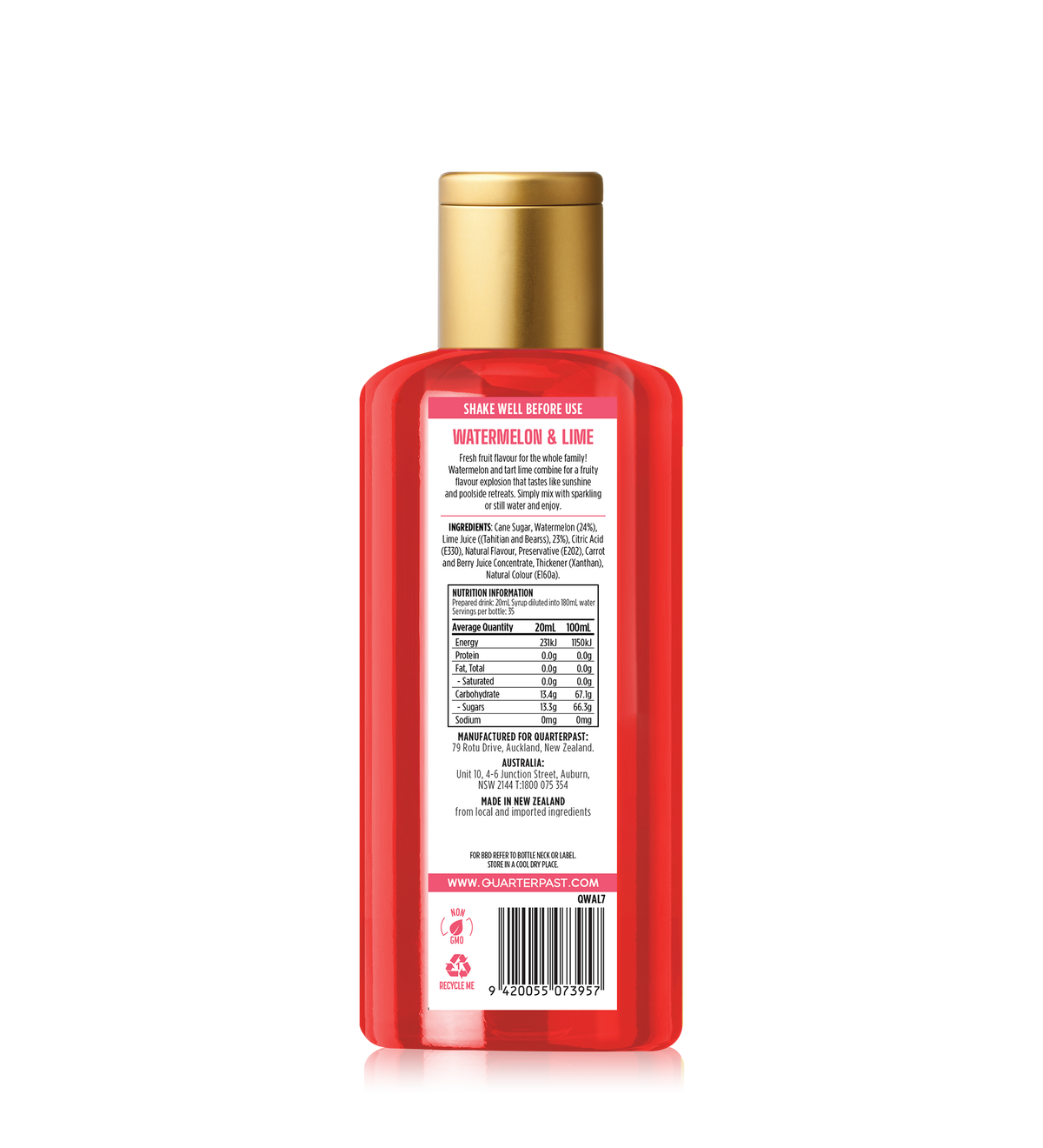 Watermelon & Lime Cordial 700mL