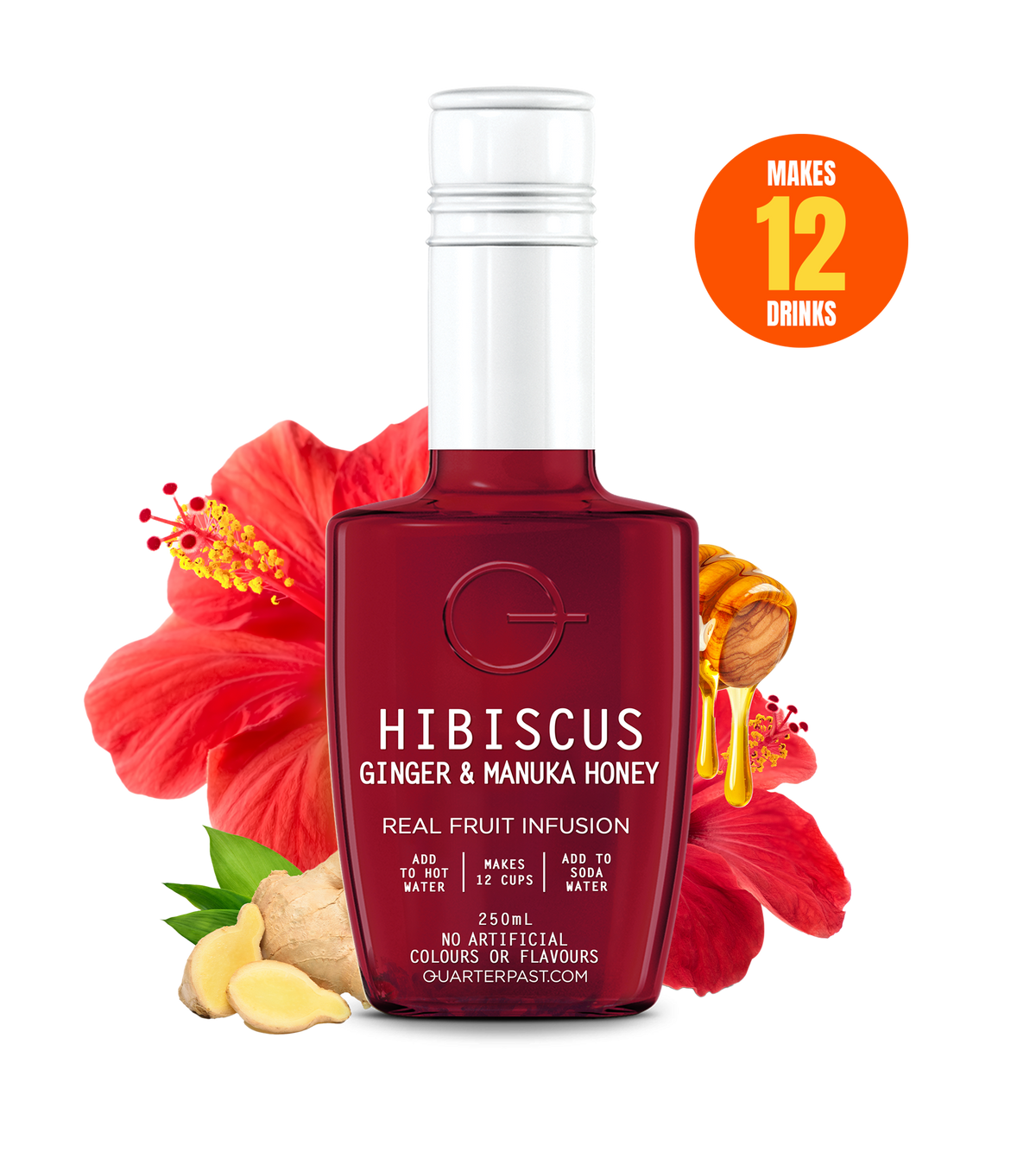 Hibiscus Ginger & Manuka Honey Fruit Infusion 250mL