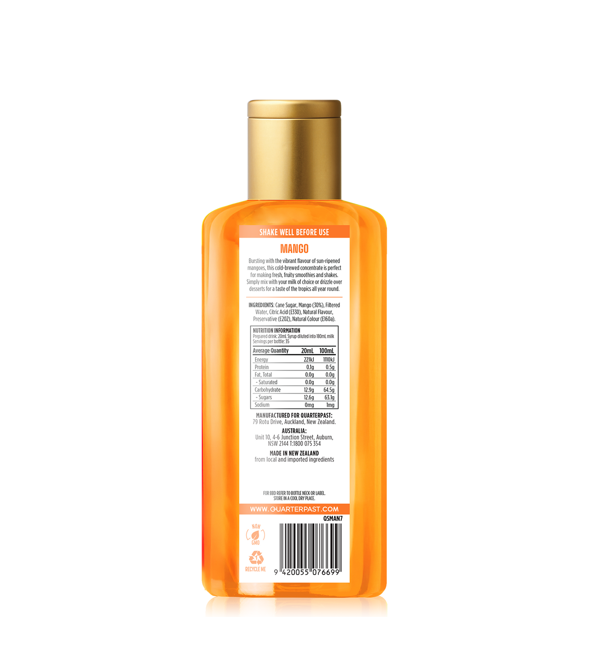 Mango Shakes & Smoothies Syrup 700mL
