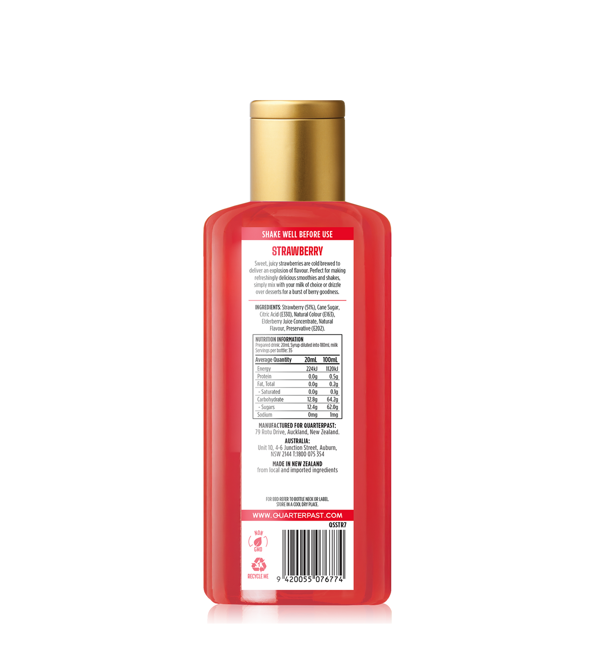 Strawberry Shakes and Smoothies Syrup 700mL